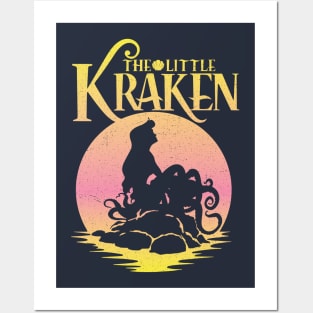 The Little Kraken (Navy) Posters and Art